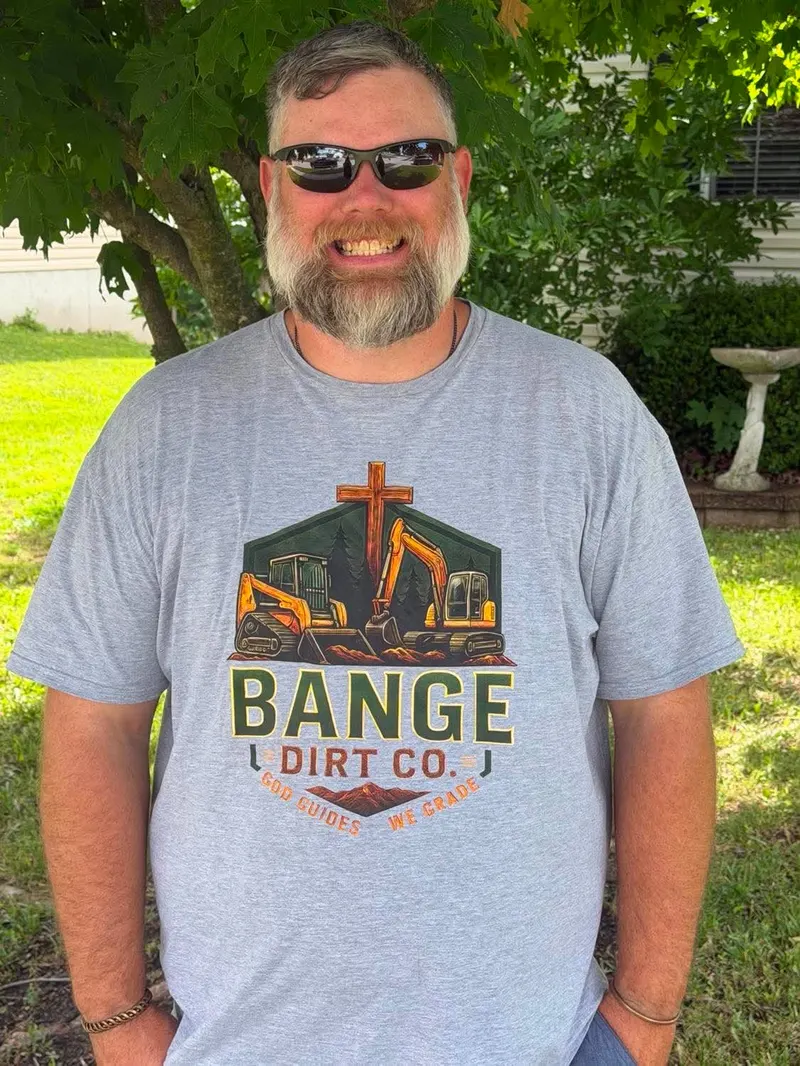 Brandon Bange, owner of Bange Dirt Co. — 15 years running skid steers, excavators, high-lifts, and dozers across Lincoln County, Missouri